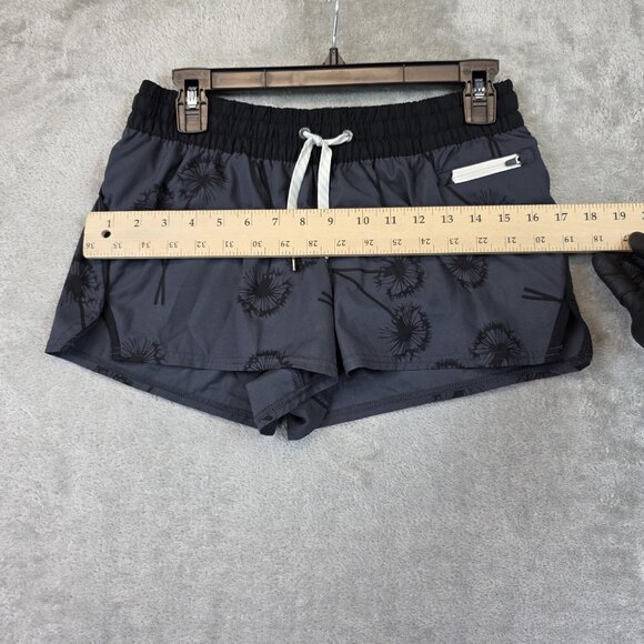 Vuori Clementine Shorts Womens S Dandelion Print Performance Zip Pocket Running - Picture 5 of 11